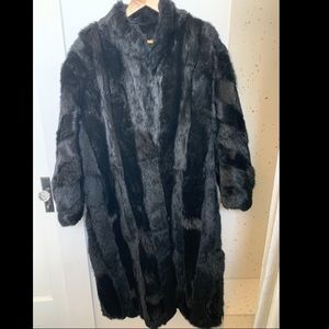 Rabbit fur coat